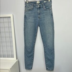 Citizens of Humanity Light Blue Rocket Ankle Jeans